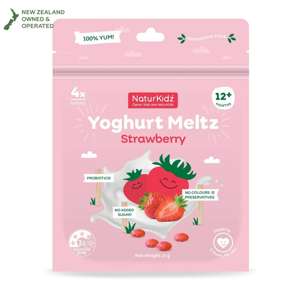 NaturKidz Strawberry Yoghurt Meltz - 15g