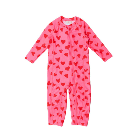 Neon by Nestling Full Swimmers - Pink Hearts