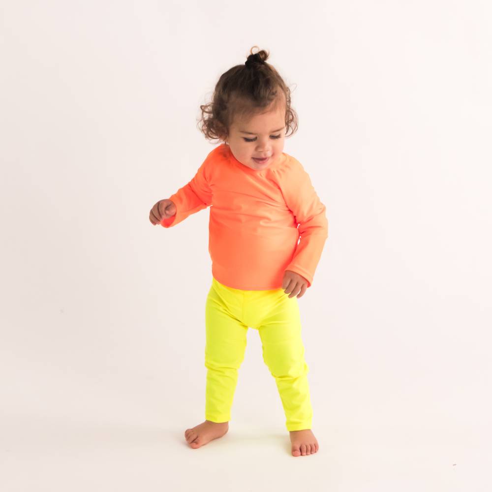 Neon by Nestling UPF50+ Swim Leggings - Neon Yellow