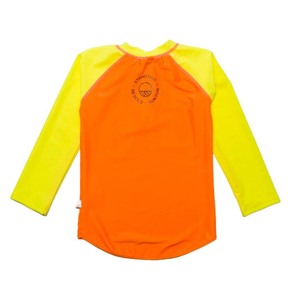 Neon by Nestling UPF50+ Swim Zip Rash Vest - Neon Orange