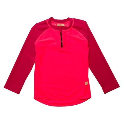 Neon by Nestling UPF50+ Swim Zip Rash Vest - Neon Pink