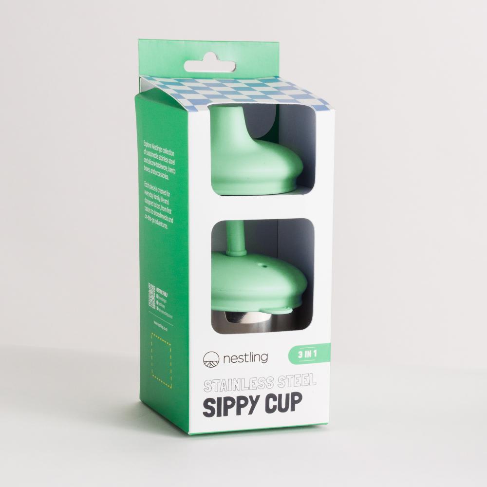 Nestling Stainless Steel 3-in-1 Sippy Cup