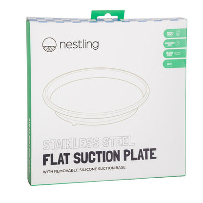 Nestling Stainless Flat Suction Plate