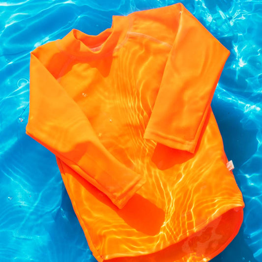 Neon by Nestling Swim Rash Vest - Neon Orange