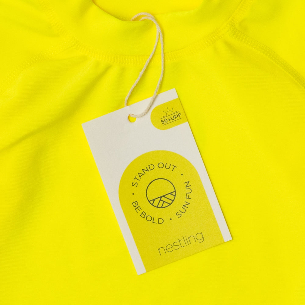 Neon by Nestling Swim Rash Vest - Neon Yellow