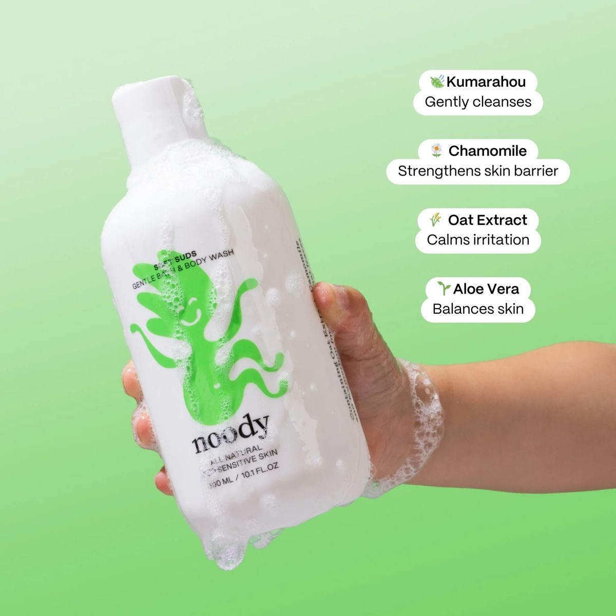 Noody Soft Suds - Gentle Bath & Body Wash 300ml