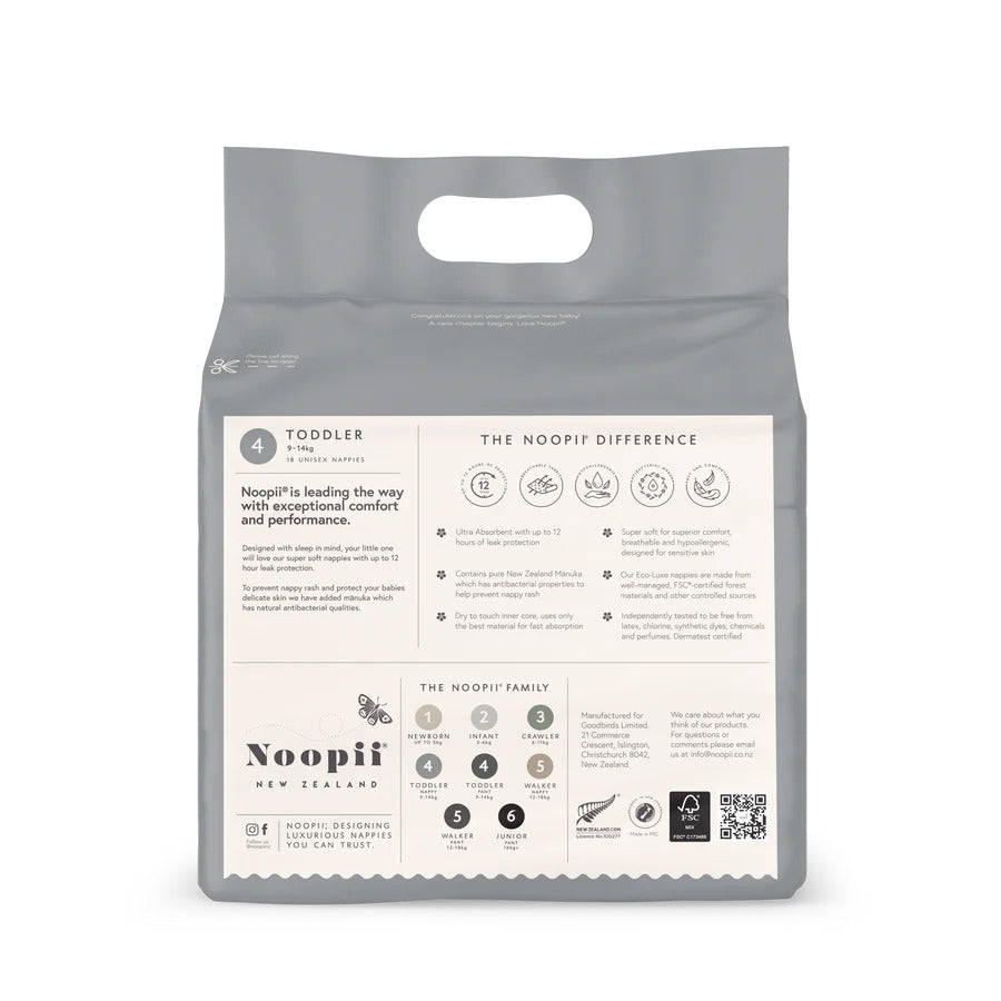 Noopii® Toddler Unisex Nappies - Size 4