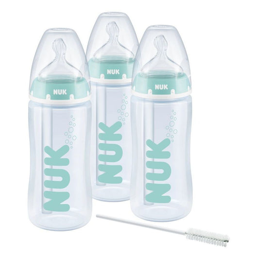 NUK Anti-Colic Professional Bottle Set with Temp Control 300ml 3pk