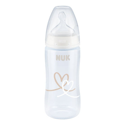 NUK First Choice Temp Control Bottle, 300 ml Silicone Teat, Size 1 0-6mths