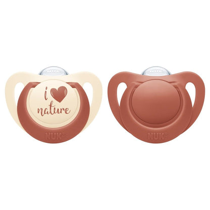 NUK for Nature Silicone Soothers 2pk