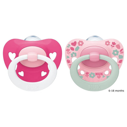 NUK Signature Soother 6-18mths 2pk