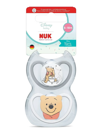NUK Perfect Match Air Winnie The Pooh Soothers 2pk