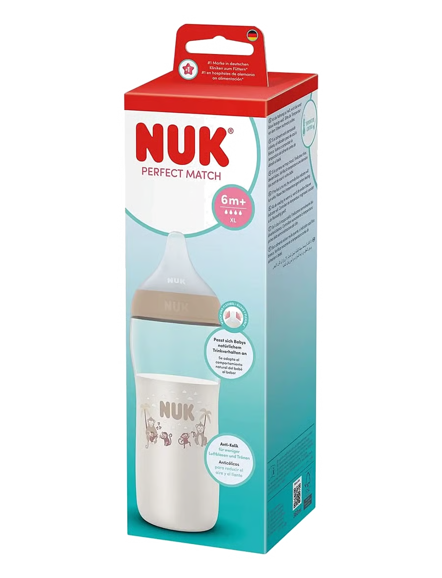 NUK Perfect Match Baby Bottle 360ml / 6m+ XL Teat