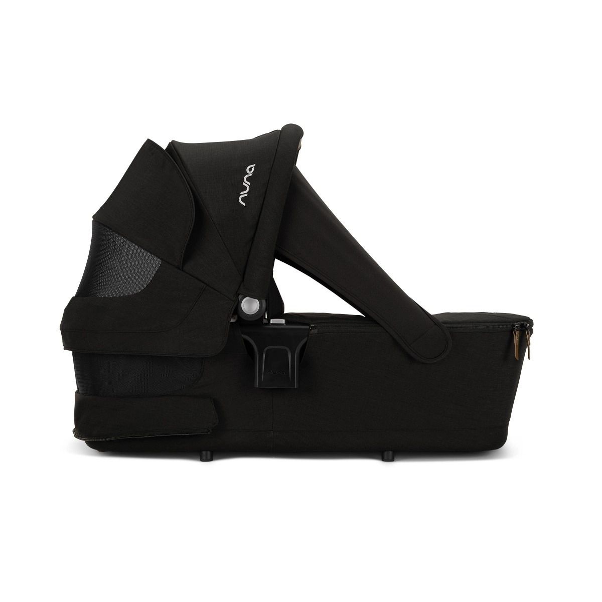 Nuna LYTL Carry Cot with Rain Cover - Caviar