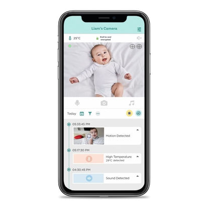 Oricom Skyview AI 5" Smart HD Baby Monitor with Cot Stand