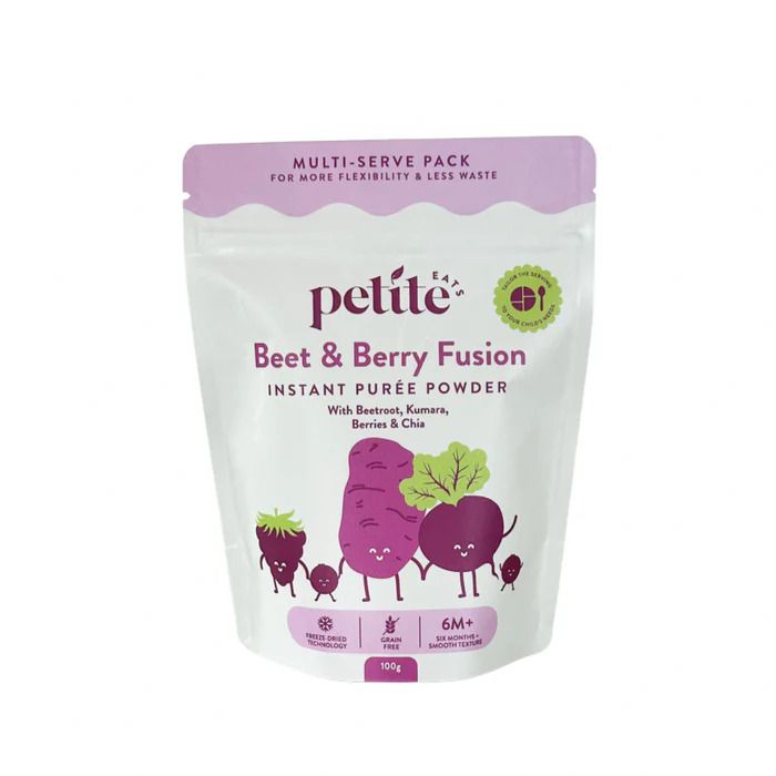 Petite Eats Beet &amp; Berry Instant Puree Powder 100g - 5 Servings