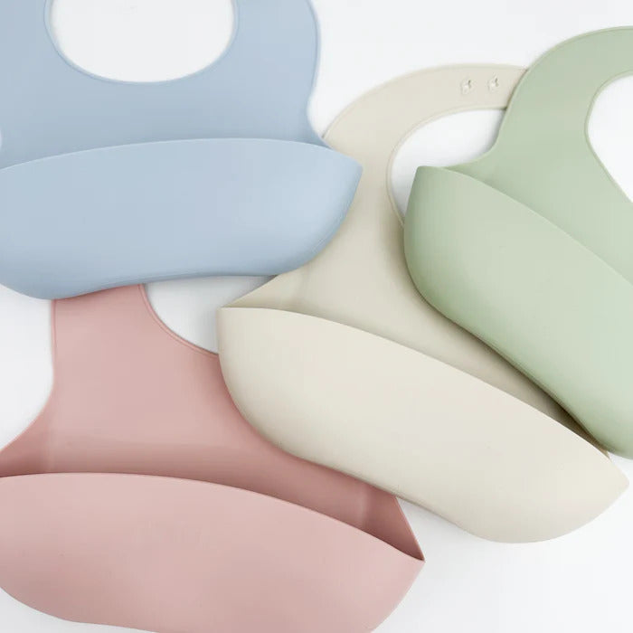 Petite Eats Silicone Baby Bib - Large