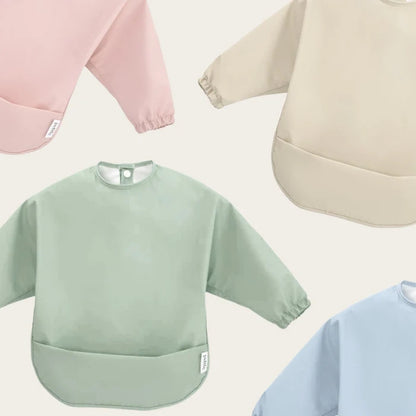 Petite Eats Sleeved Waterproof Baby Bibs