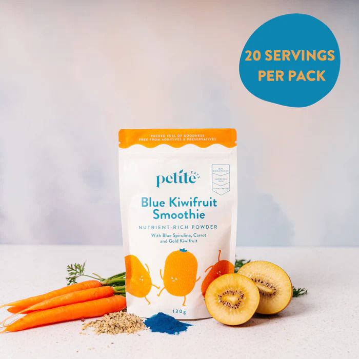 Petite Eats Blue Kiwifruit Smoothie Mix 130g - 20 Servings