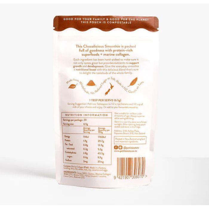 Petite Eats Chocolicious Superfood Smoothie Mix 130g - 20 Servings