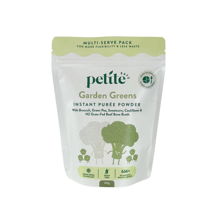 Petite Eats Garden Greens Instant Puree Powder 100g - 5 Servings