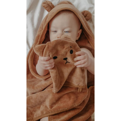 Petite Eats Hooded Towel and Washcloth Set