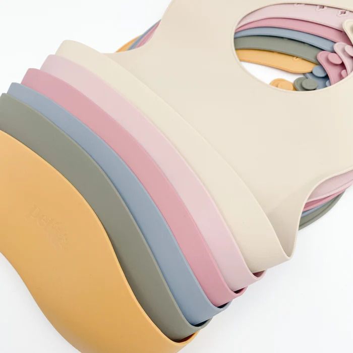 Petite Eats Silicone Baby Bib - Large