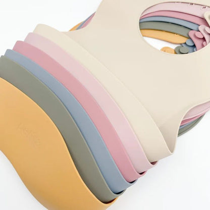 Petite Eats Silicone Baby Bib - Large