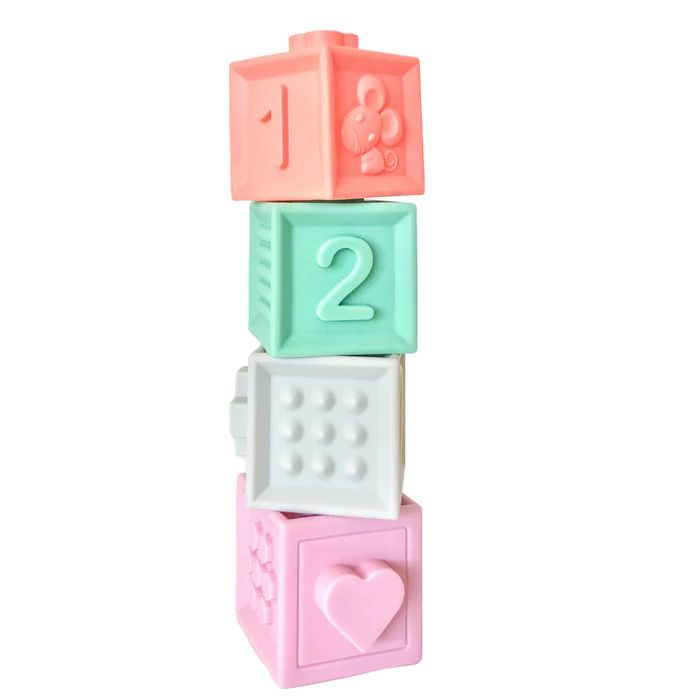 Petite Eats Baby Silicone Building Blocks