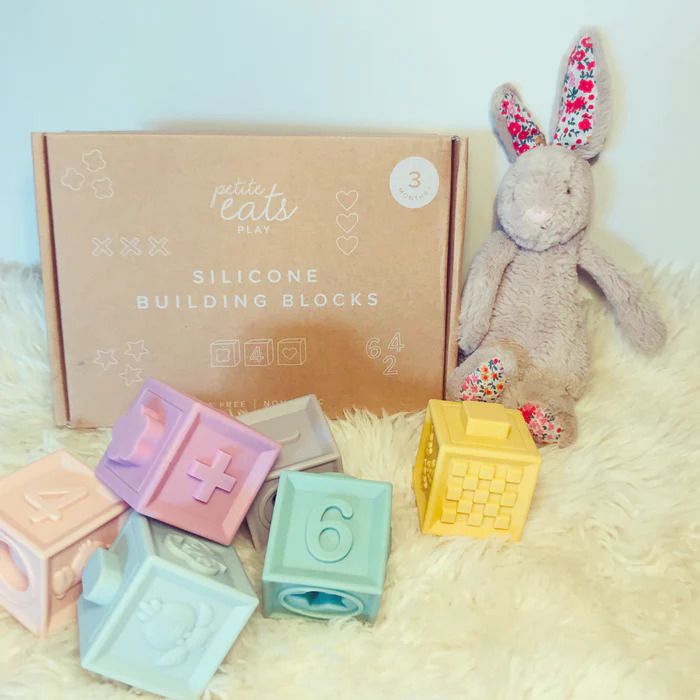 Petite Eats Baby Silicone Building Blocks