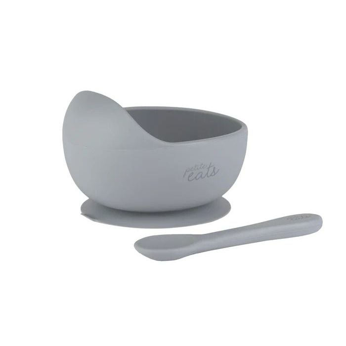Petite Eats Silicone Baby Suction Bowl &amp; Spoon