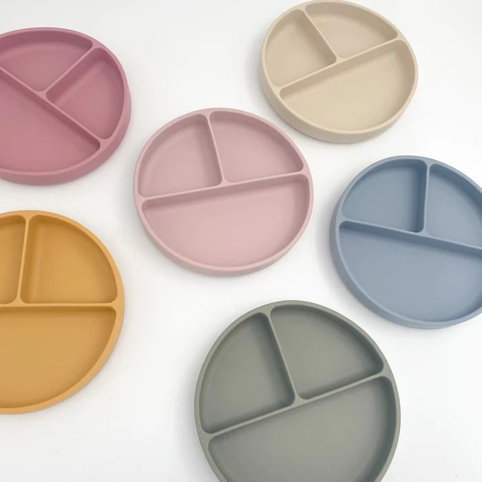 Petite Eats Silicone Suction Divided Plate