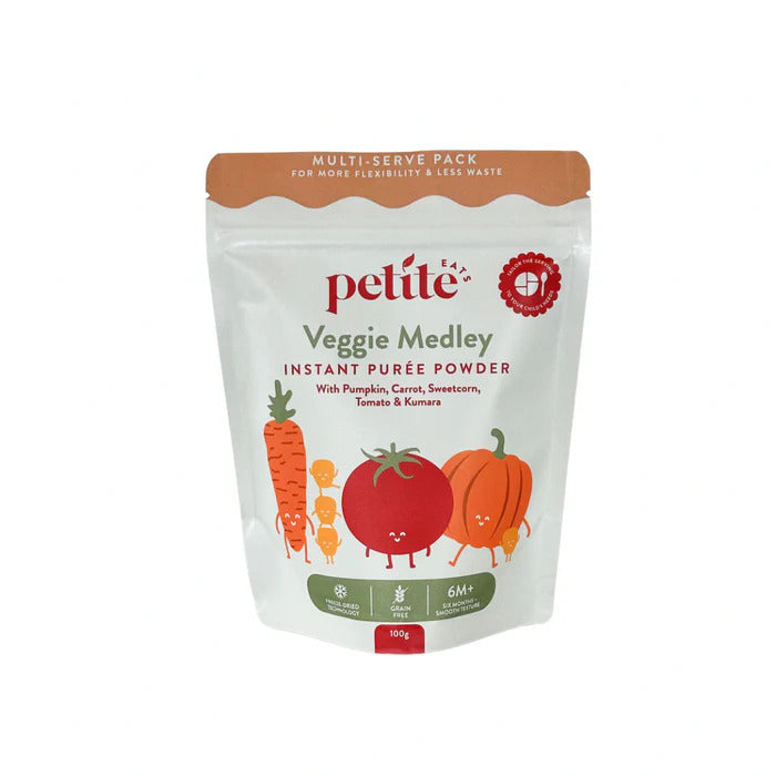 Petite Eats Veggie Medley Instant Puree Powder 100g - 5 Servings