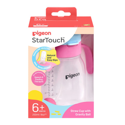 Pigeon StarTouch Straw Cup with Gravity Ball 250ml
