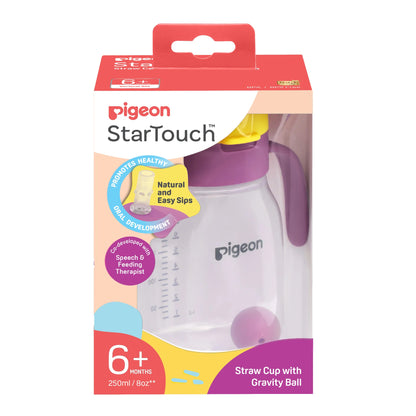 Pigeon StarTouch Straw Cup with Gravity Ball 250ml