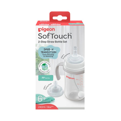 Pigeon SofTouch™ 2 Step Straw Bottle
