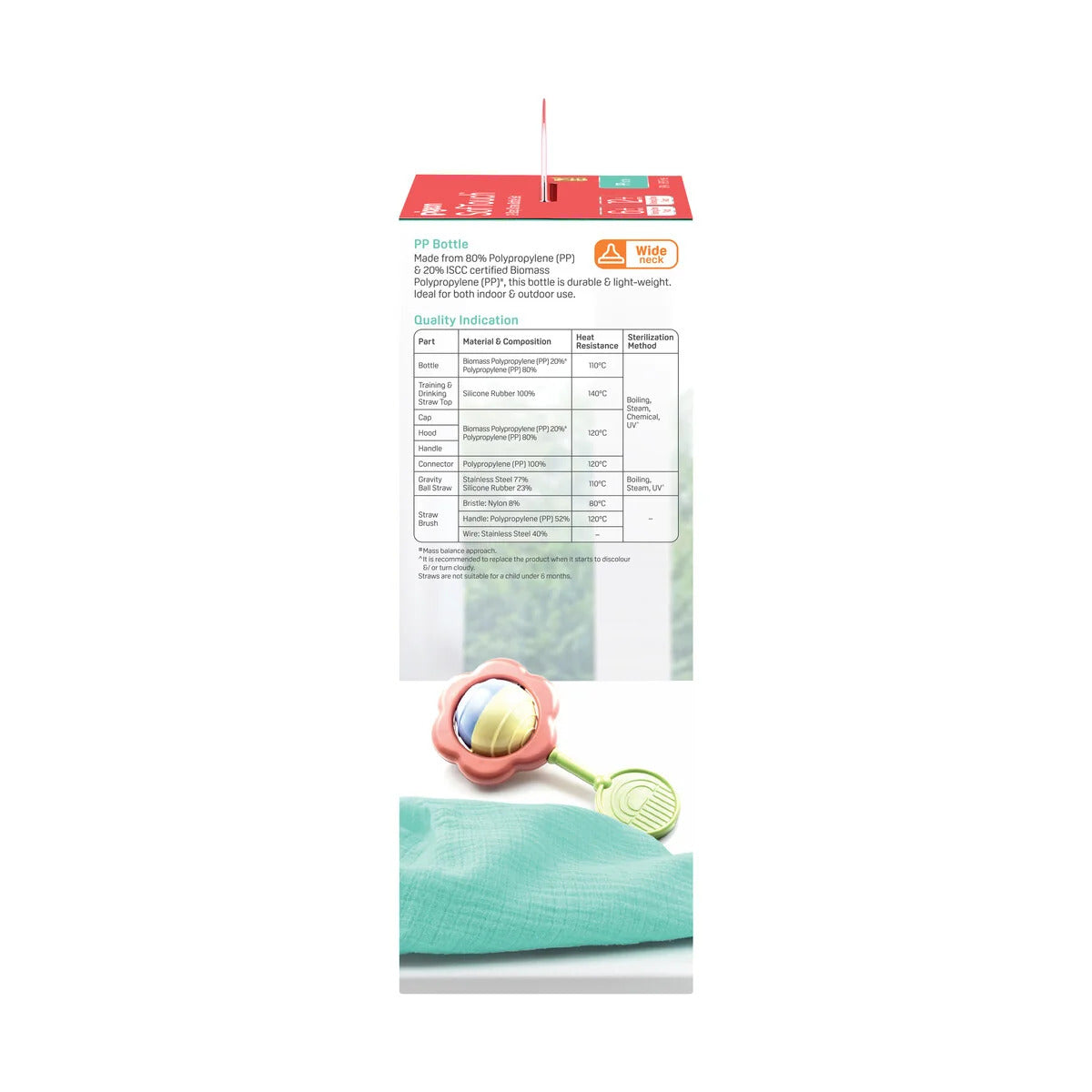 Pigeon SofTouch™ 2 Step Straw Bottle