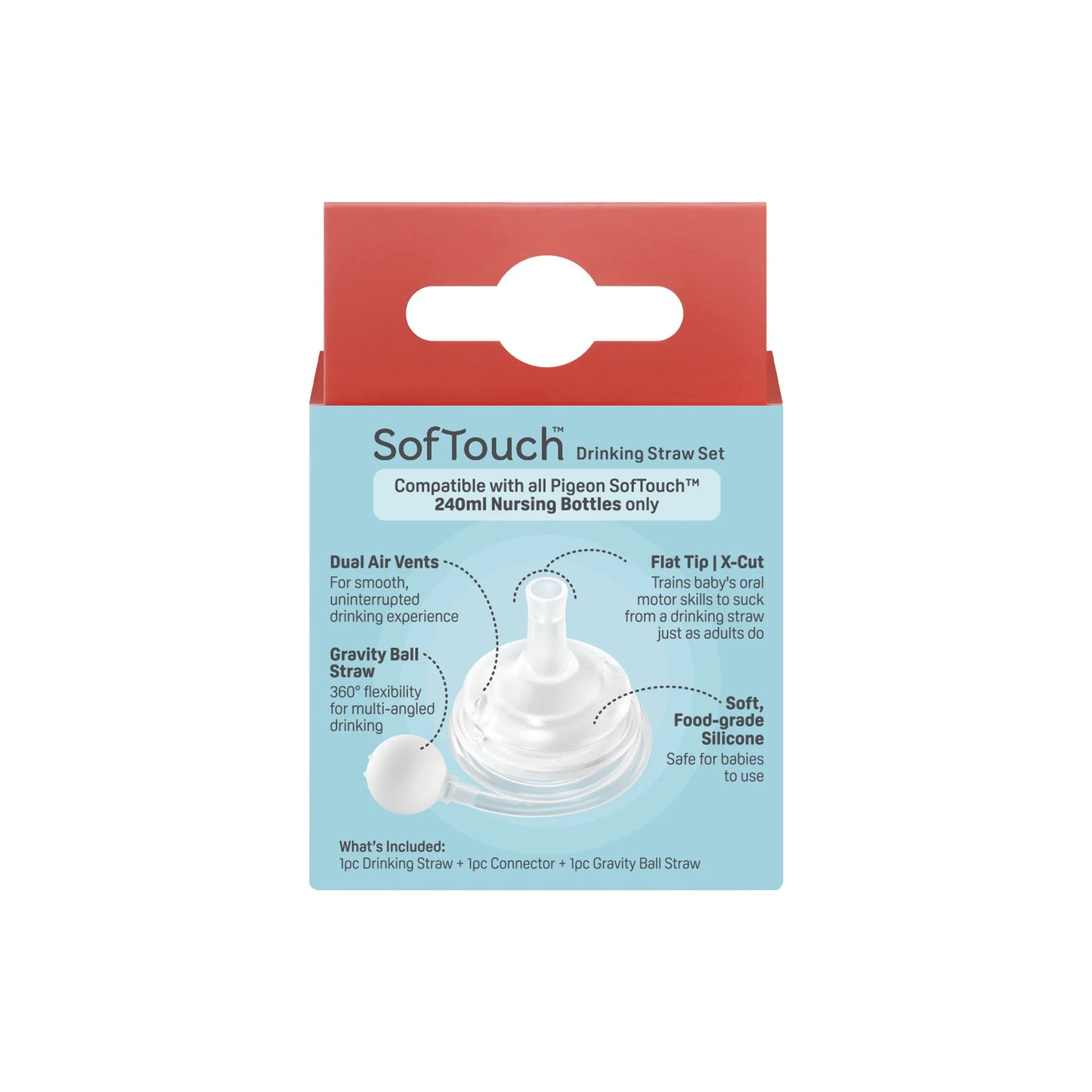 Pigeon SofTouch™ Straw Set