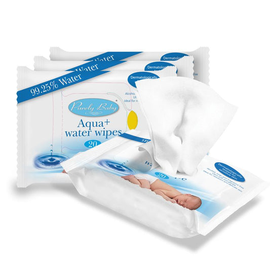 Purely Baby Aqua+ Water Baby Wipes 20pk