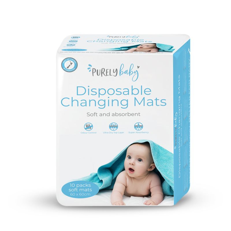Purely Baby Disposable Changing Mats 10pk