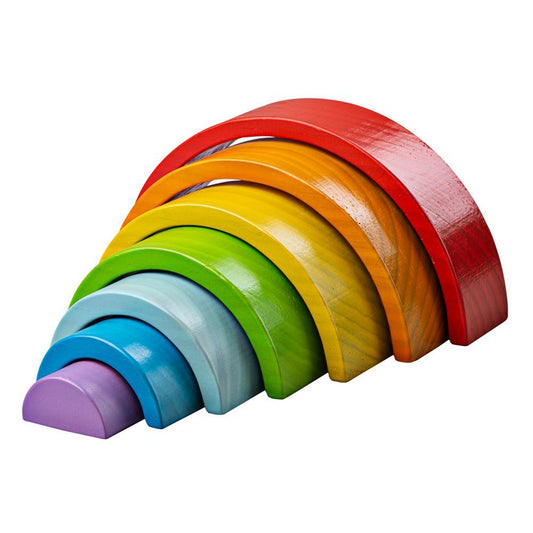 Big Jigs Wooden Stacking Rainbow - Small - Clearance