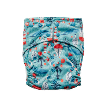 Sassy Pants Snap Nappy with 2 Inserts - One Size