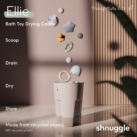 Shnuggle Ellie Bath Toy Drying Caddy/Bath Toy Storage