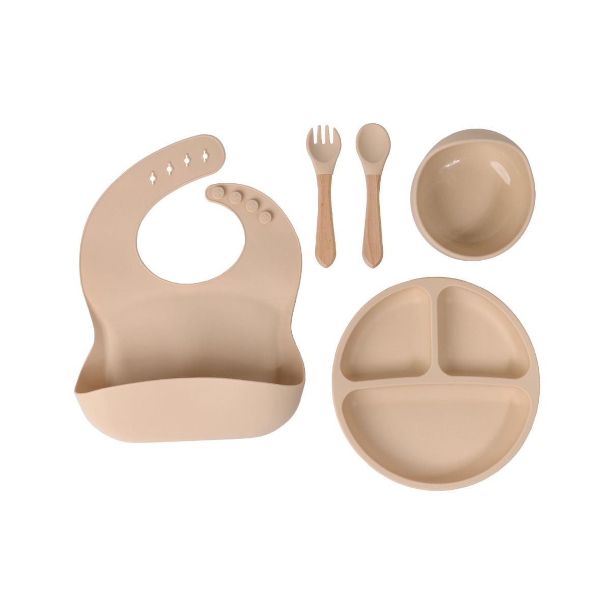 Baby First Essentials Silicone Feeding Set