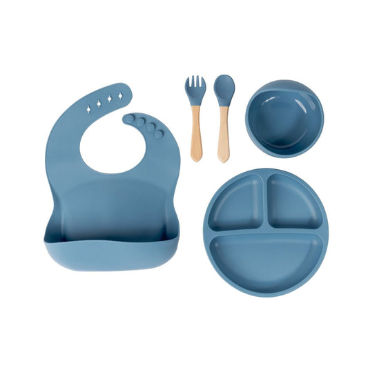 Baby First Essentials Silicone Feeding Set