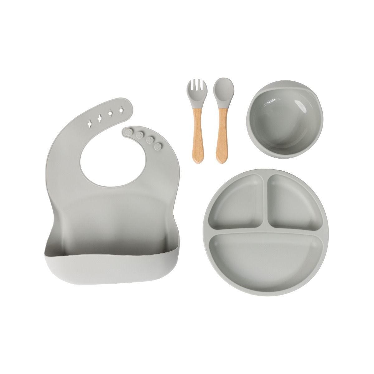 Baby First Essentials Silicone Feeding Set