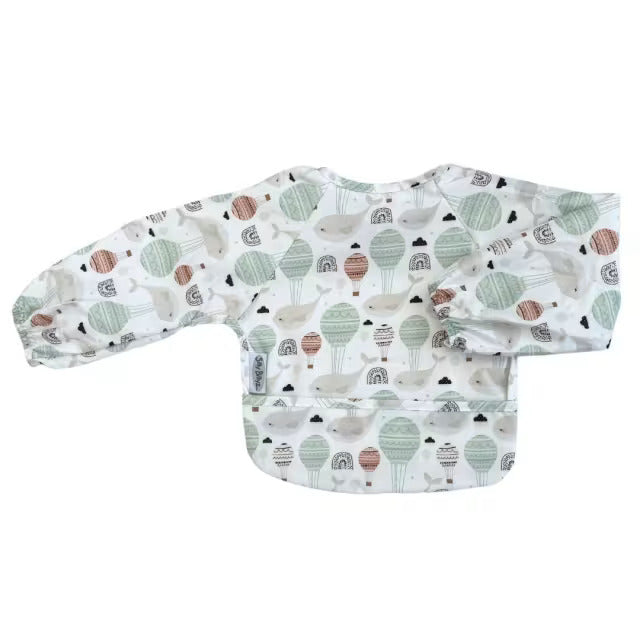 Silly Billyz Wipe Clean Small Long Sleeve Bib