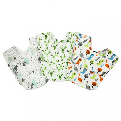 Silly Billyz Wipe Clean Nylon Bibs 3pk