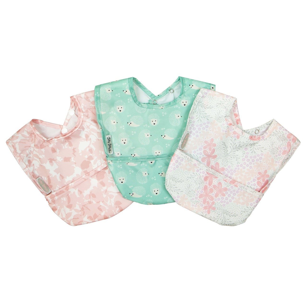 Silly Billyz Wipe Clean Nylon Bibs 3pk