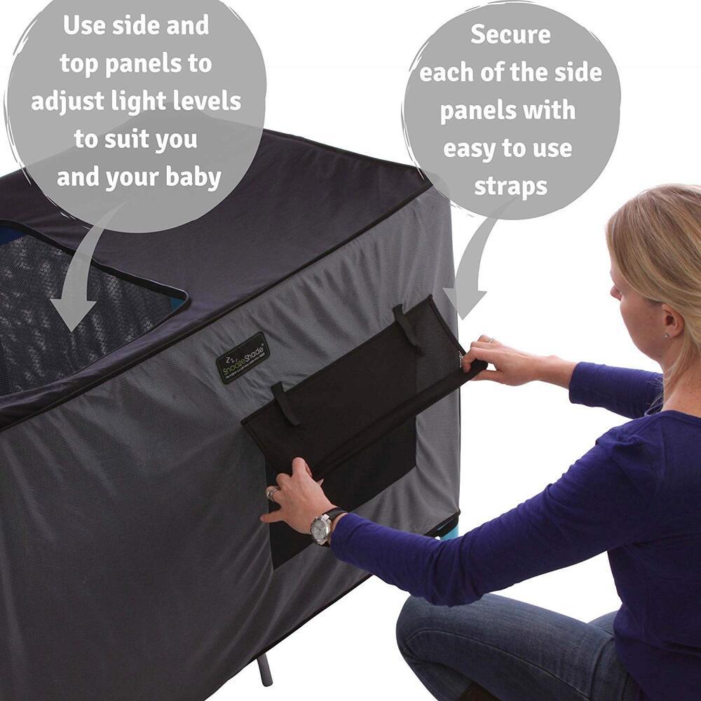 SnoozeShade Travel Cot Blackout Cover